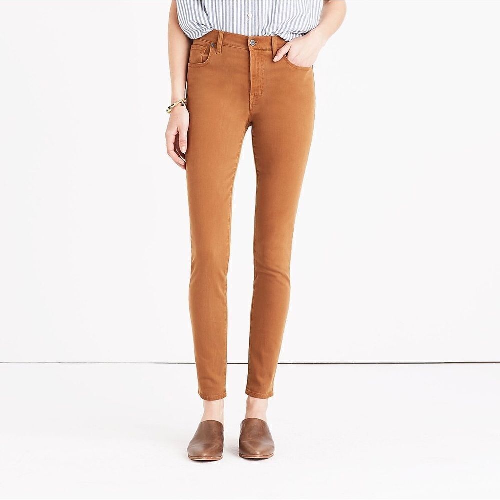 Madewell 9" High-Rise Skinny Jeans: Garment-Dyed Edition